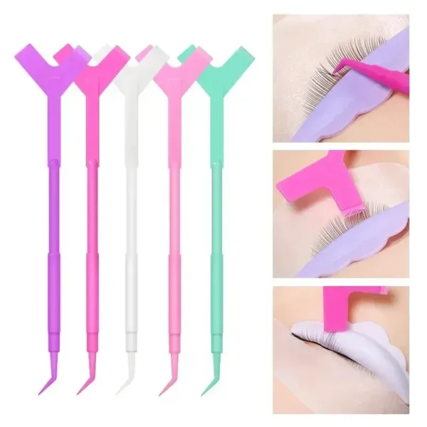 Eyelash curling and lamination applicator, random colors, 1pcs - Image 2