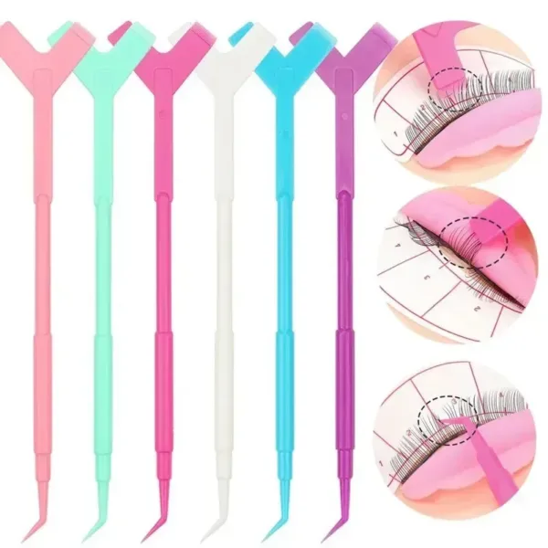 Eyelash curling and lamination applicator, random colors, 1pcs