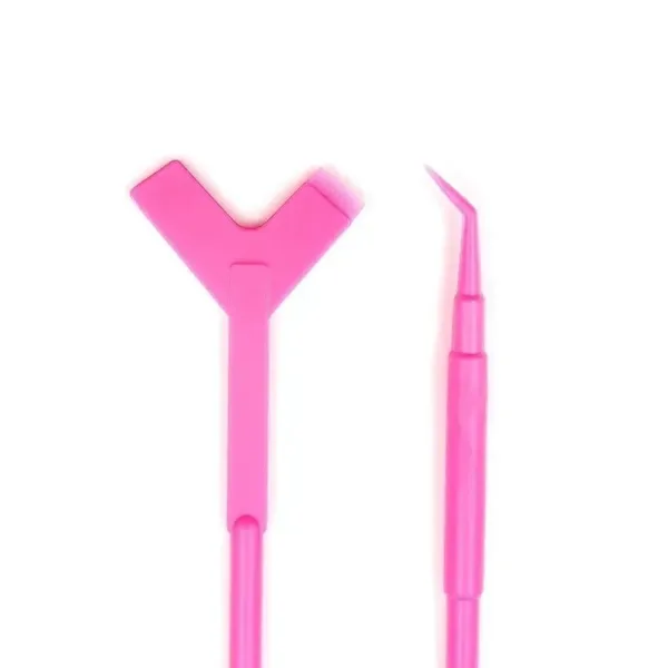Eyelash curling and lamination applicator, random colors, 1pcs - Image 3