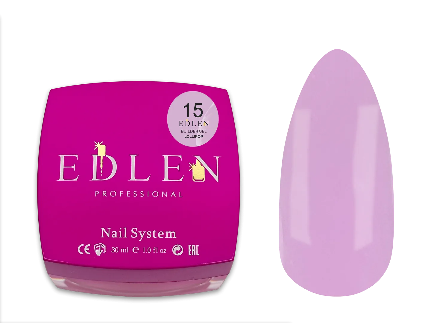Моделюючий гель EDLEN - Builder Gel Lollipop 30ml. No. 15