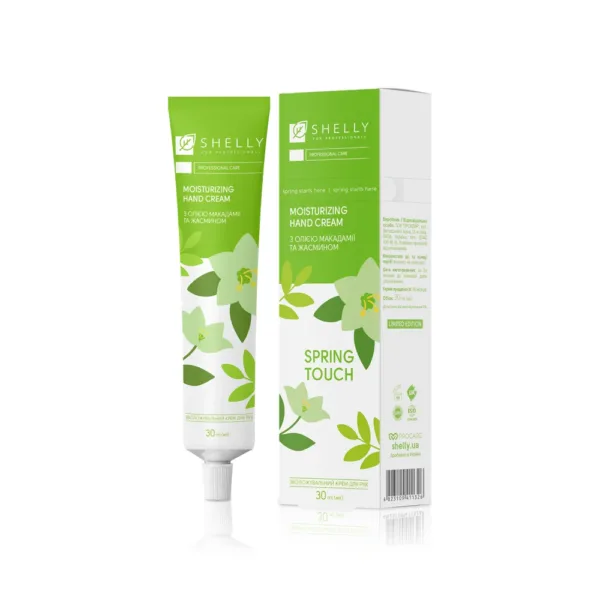 Shelly - Moisturizing hand cream with macadamia oil and jasmine Spring Touch 30 ml - קרם ידיים לחות עם שמן מקדמיה ויסמין 30 מל