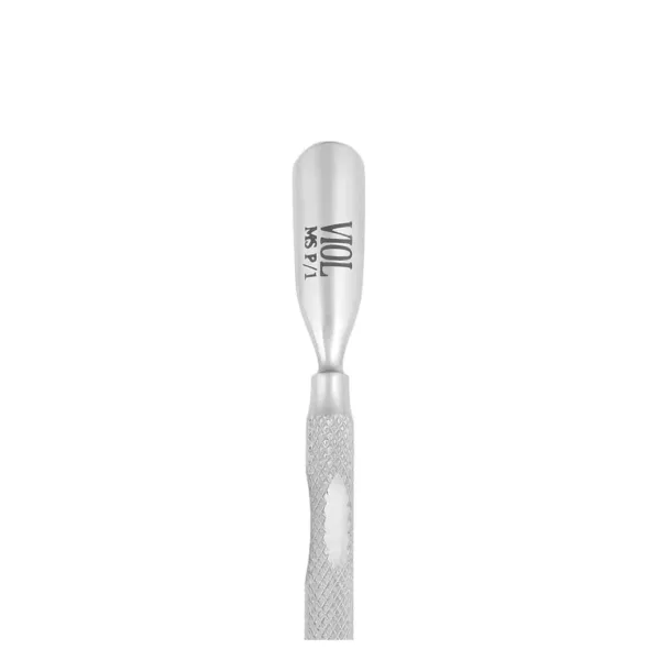 Viol - Professional spatula for VIOL Master P form 1 - MS P/1 - דוחף עור מרית מניקור דוחף מעוגל ולהב משופע - Image 2