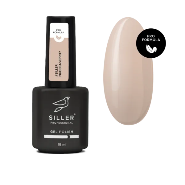 Siller - Nude Base Pro №7 – камуфлююча кольорова база, 15 мл