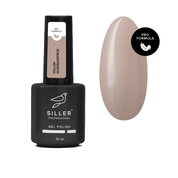 Siller - Nude Base Pro №8 – камуфлююча кольорова база, 15 мл