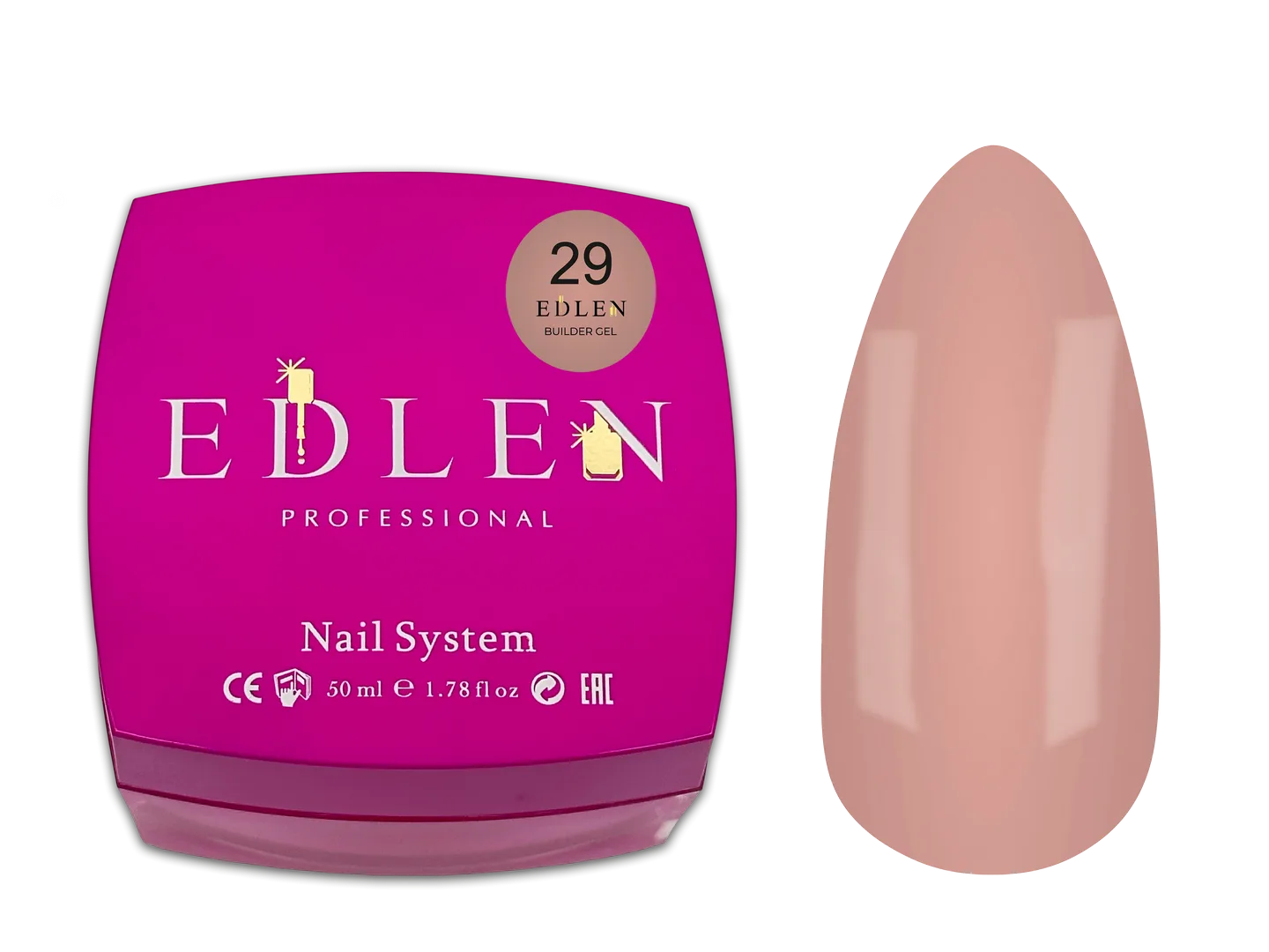 Моделюючий гель EDLEN - builder gel 50 ml, Office № 29