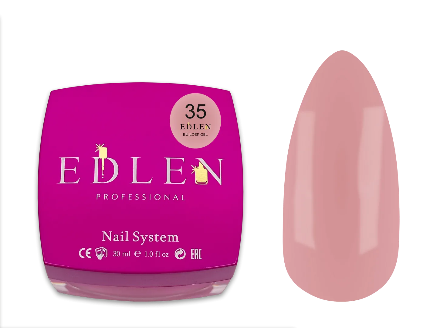 Моделюючий гель EDLEN - builder gel 30 ml, Office № 35