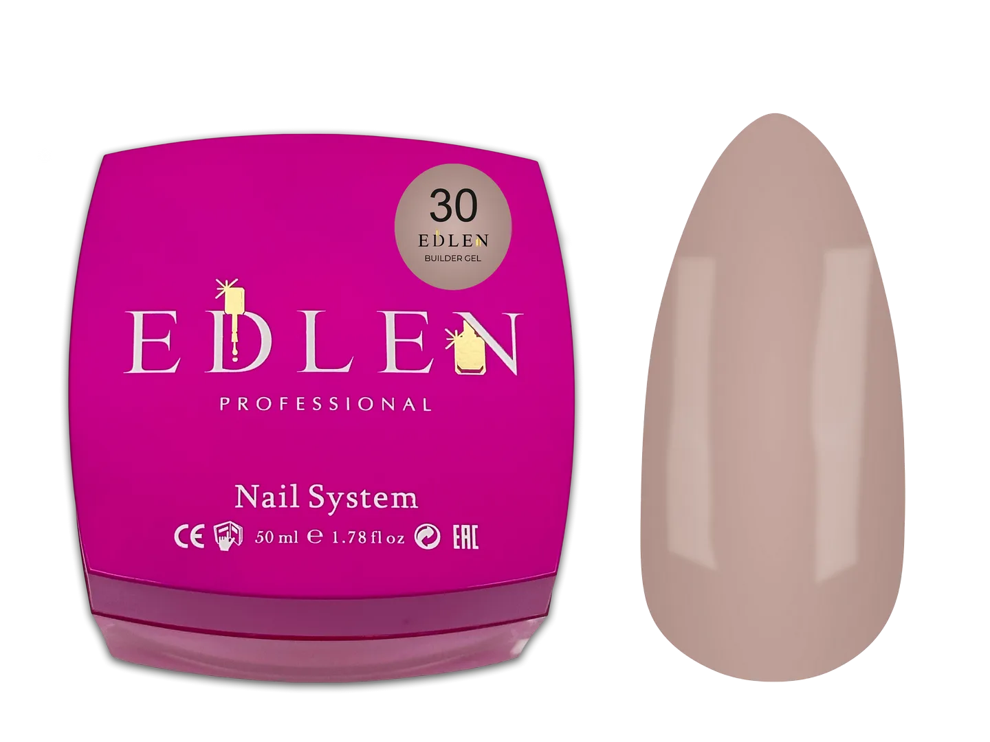 Моделюючий гель EDLEN - builder gel 50 ml, Office № 30