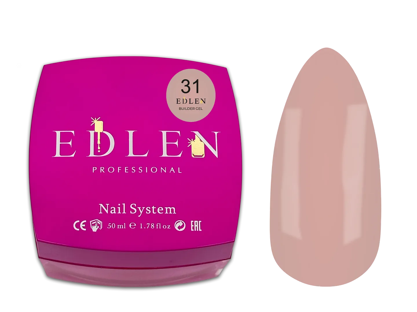 Моделюючий гель EDLEN - builder gel 50 ml, Office № 31