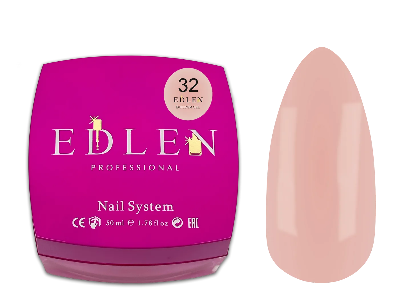 Моделюючий гель EDLEN - builder gel 50 ml, Office № 32
