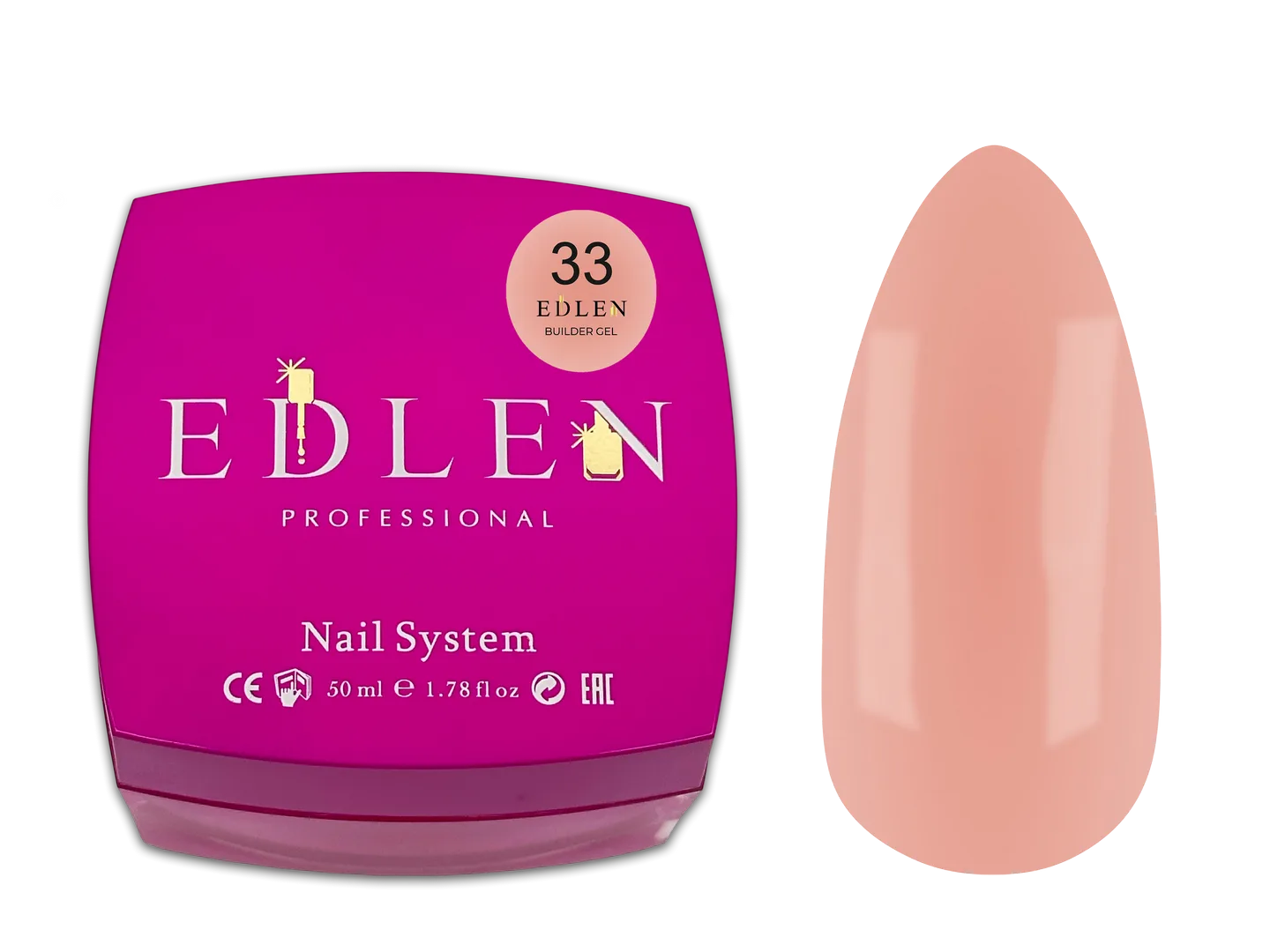 Моделюючий гель EDLEN - builder gel 50 ml, Office № 33