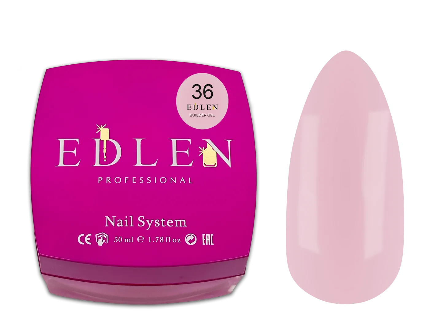 Моделюючий гель EDLEN - builder gel 50 ml, Office № 36