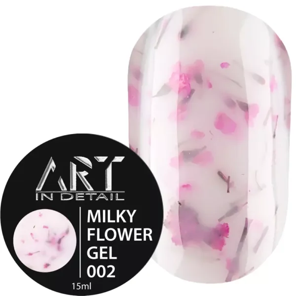 Гель моделюючий ART - Builder Gel Milky Flower No. 002, 15 ml