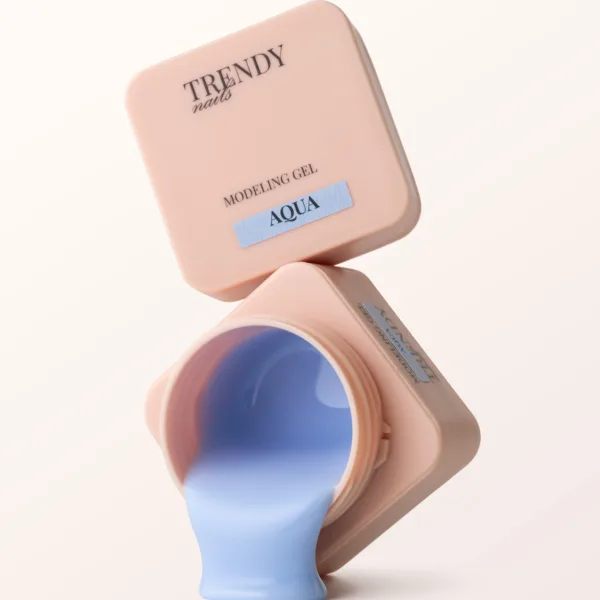 TRENDY - Modeling Gel - Aqua 30 ml, pastel pale blue  - בילדר ג'ל מודלינג 30 מל צבע - כחול בהיר פסטל - Image 2