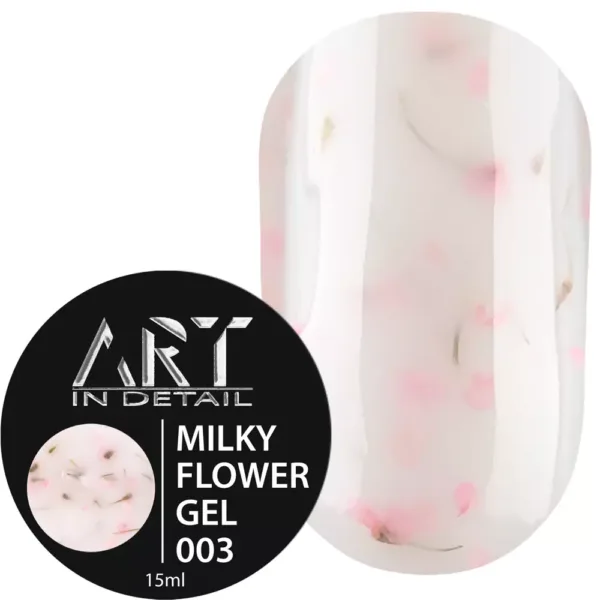 Гель моделюючий ART - Builder Gel Milky Flower No. 003, 15 ml