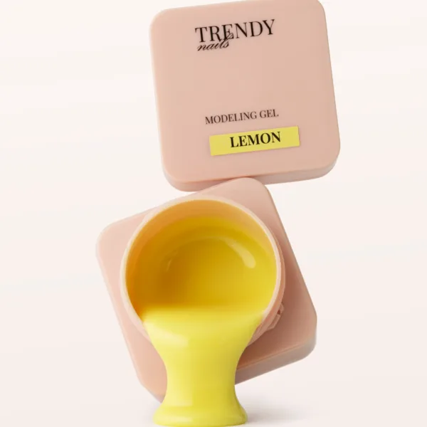 TRENDY - Modeling Gel - Lemon 30 ml, pastel yellow  - בילדר ג'ל מודלינג 30 מל צבע - צהוב פסטל - Image 2