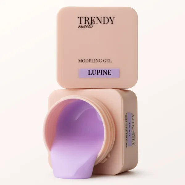 TRENDY - Modeling Gel - Lupine 30 ml, pastel soft purple  - בילדר ג'ל מודלינג 30 מל צבע - סגול עדין פסטל - Image 2