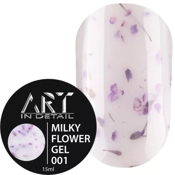 Гель моделюючий ART - Builder Gel Milky Flower No. 001, 15 ml