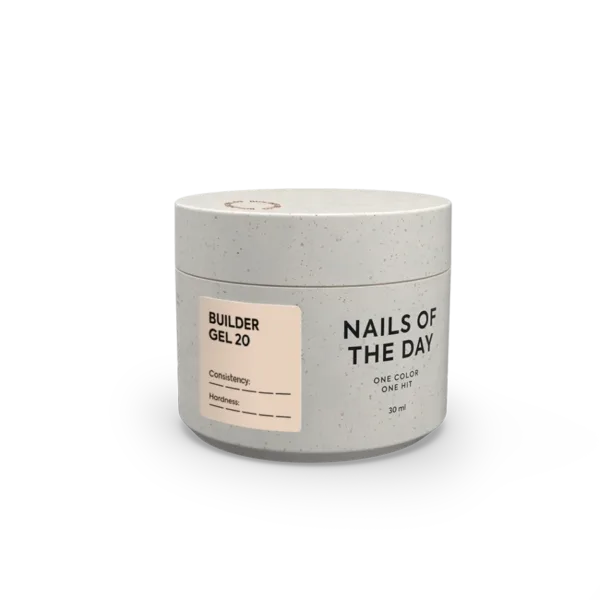 NAILSOFTHEDAY - Builder Gel 20 — пісочний нюдовий гель для нарощування нігтів, 30 мл