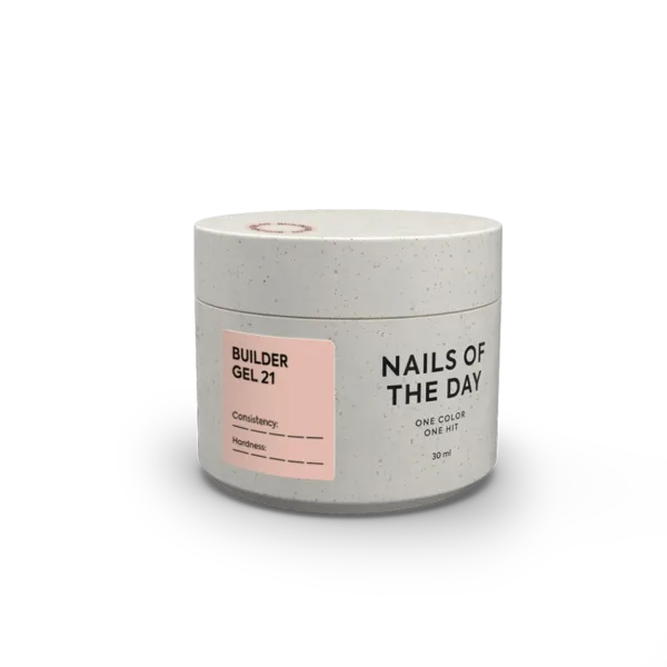 NAILSOFTHEDAY - Builder Gel 21 — теплий нюдовий гель для нарощування нігтів, 30 мл