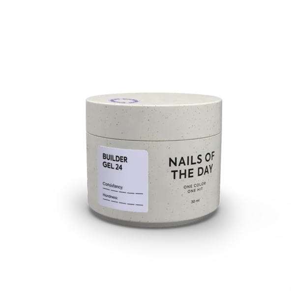 NAILSOFTHEDAY - Builder Gel 24 — молочний з рожевою вуаллю гель для нарощування нігтів, 30 мл