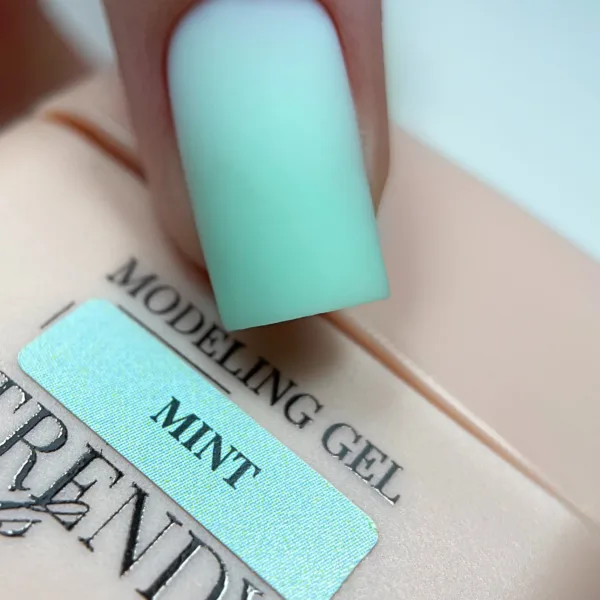 TRENDY - Modeling Gel - Mint 30 ml, pastel Mint  - בילדר ג'ל מודלינג 30 מל צבע - מנטה פסטל - Image 3