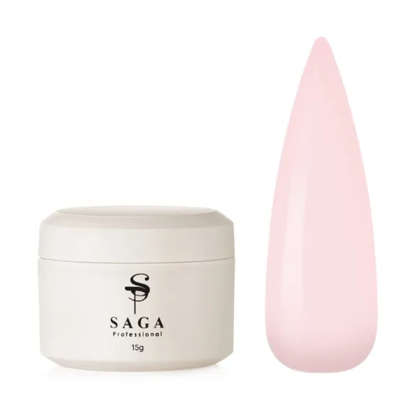 SAGA - Гель для нарощування та укріплення нігтів Builder Pastel Color,15 мл №08