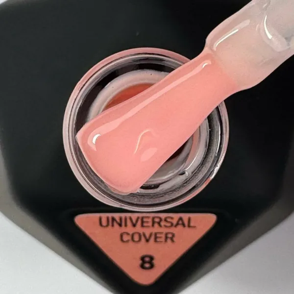 UNIVERSAL COVER GEL 08 Victoria Avdeeva 12мл — Персиковий нюд рідкий акрігель - Image 2