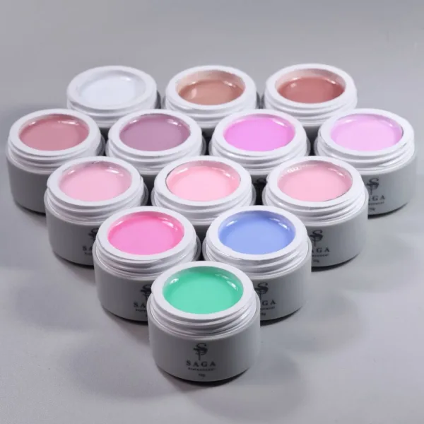 SAGA - Гель для нарощування та укріплення нігтів Builder Pastel Color,15 мл №11 - Image 2