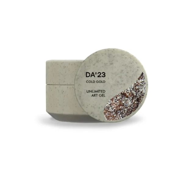 DA'23 - UNLIMITED ART GEL - Cold Gold, 5 ml декоративний гель
