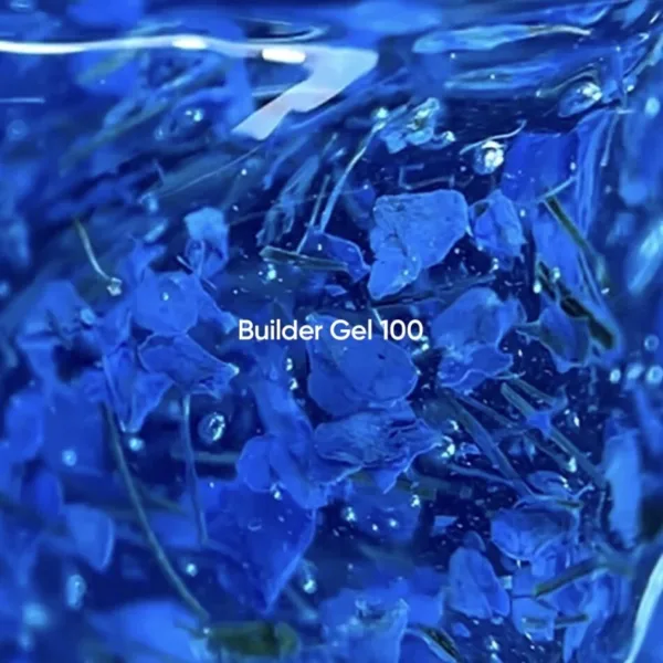 NAILSOFTHEDAY - Builder gel 100 — блакитний з сухоцвітами гель для нарощування нігтів, 15 мл - Image 2