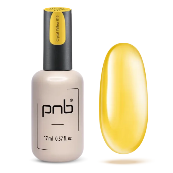PNB - Strong Iron Gel, No, 015 Crystal Yellow, 17 ml - ג'ל בנייה ברזל 17 מל צבע צהוב קריסטל - 015