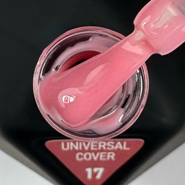 UNIVERSAL COVER GEL 17 Victoria Avdeeva 12мл — Глибокий рожевий рідкий акрігель - Image 2
