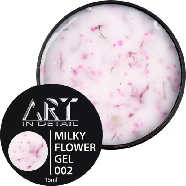 Гель моделюючий ART - Builder Gel Milky Flower No. 002, 15 ml - Image 3