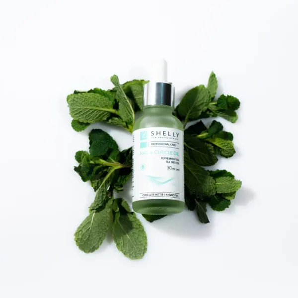Shelly - Nail and cuticle oil with Moroccan mint extract and tea tree oil 30 ml - שמן לציפורניים ולקוטיקולה עם תמצית מנטה מרוקאית ושמן עץ התה 30 מ"ל - Image 2