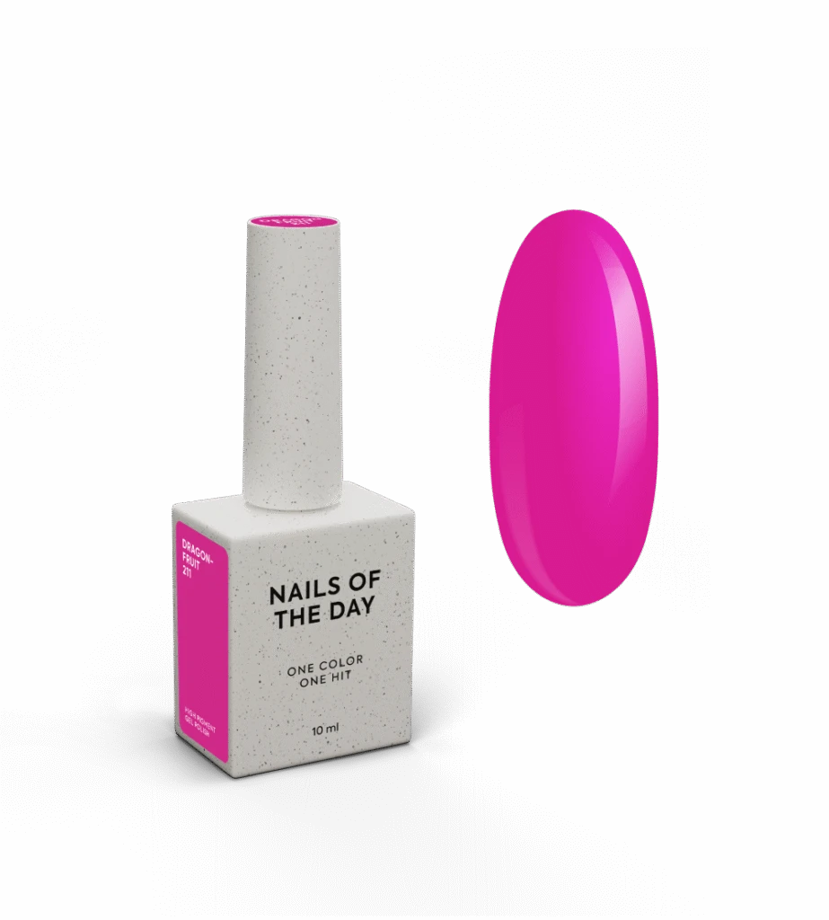 NAILSOFTHEDAY - Let's special gel polish, Dragonfruit 211 - пурпурно-рожевий, що перекривається в один шар, 10 мл