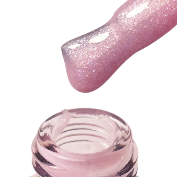 PNB - Strong Iron Gel, No, 025 Peach Glow, 17 ml - ג'ל בנייה ברזל 17 מל צבע אפרסק זוהר - 025 - Image 2