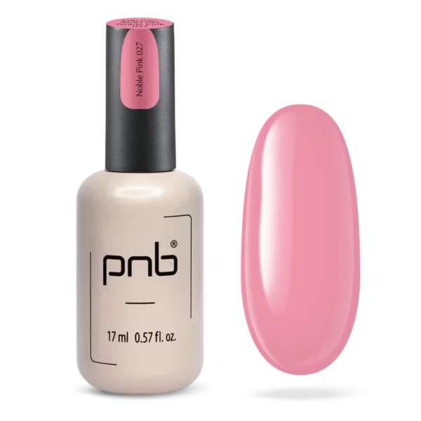 PNB - Strong Iron Gel, No, 027 Noble Pink, 17 ml - ג'ל בנייה ברזל 17 מל צבע ורוד אצילי - 027