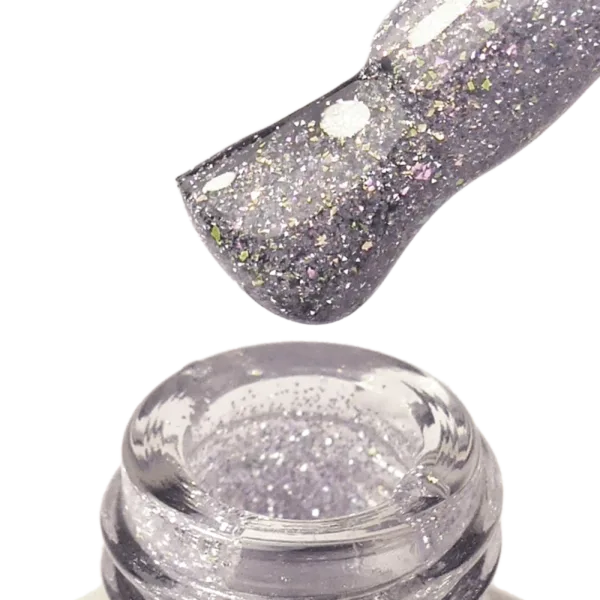 PNB - Strong Iron Gel, No, 029 Silver Galaxy, 17 ml - ג'ל בנייה ברזל 17 מל צבע גלקסי כסוף - 029 - Image 2