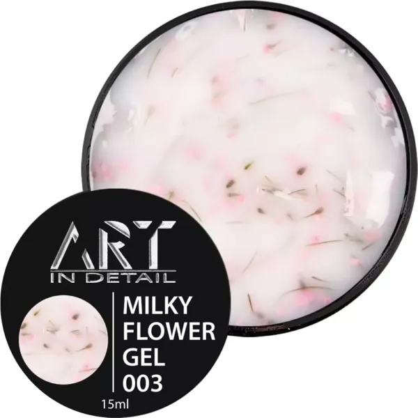 Гель моделюючий ART - Builder Gel Milky Flower No. 003, 15 ml - Image 3