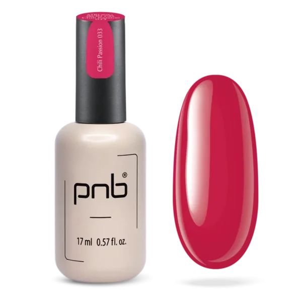 PNB - Strong Iron Gel, No, 033 Chili Passion, 17 ml - ג'ל בנייה ברזל 17 מל צבע צ'ילי פאשן - 033