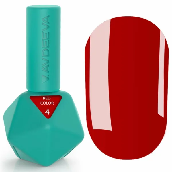 Гель-лак Victoria Avdeeva Red Color №4 – ЧЕРВОНИЙ 12ml