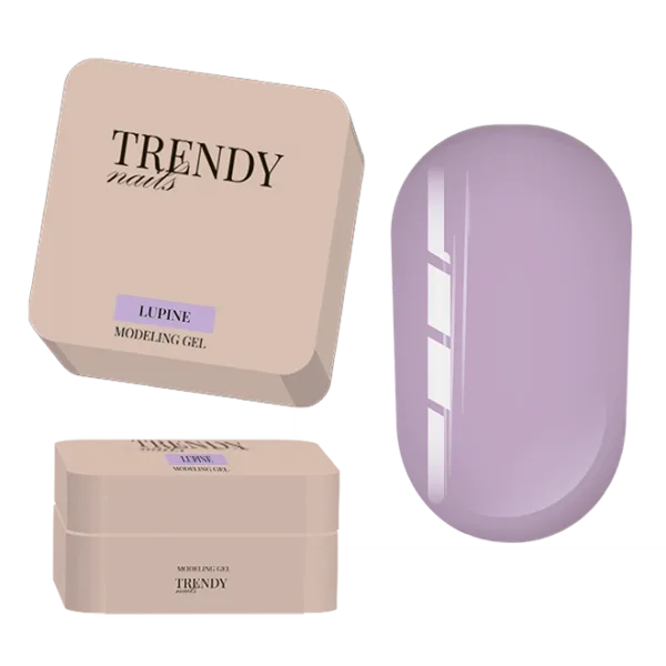 TRENDY - Modeling Gel - Lupine 30 ml, pastel soft purple  - בילדר ג'ל מודלינג 30 מל צבע - סגול עדין פסטל