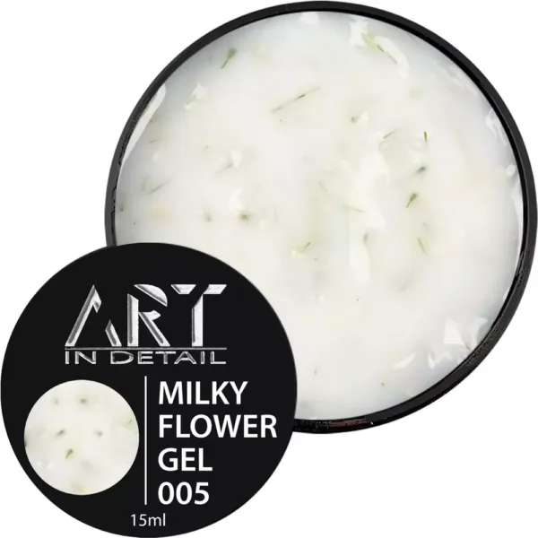 Гель моделюючий ART - Builder Gel Milky Flower No. 005, 15 ml - Image 3