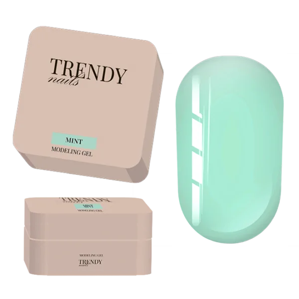 TRENDY - Modeling Gel - Mint 30 ml, pastel Mint  - בילדר ג'ל מודלינג 30 מל צבע - מנטה פסטל