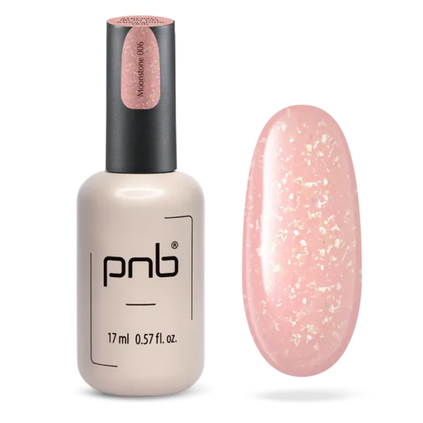 PNB - Strong Iron Gel, No, 006 Moonstone, 17 ml - ג'ל בנייה ברזל 17 מל צבע אבן ירח - 006
