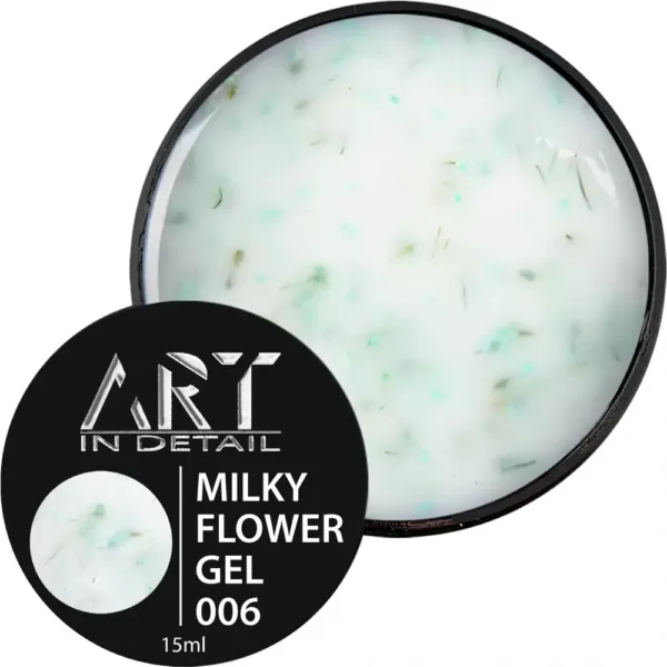 Гель моделюючий ART - Builder Gel Milky Flower No. 006, 15 ml - Image 3