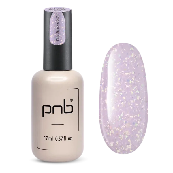 PNB - Strong Iron Gel, No, 007 Pink Diamond, 17 ml - ג'ל בנייה ברזל 17 מל צבע יהלום ורוד - 007