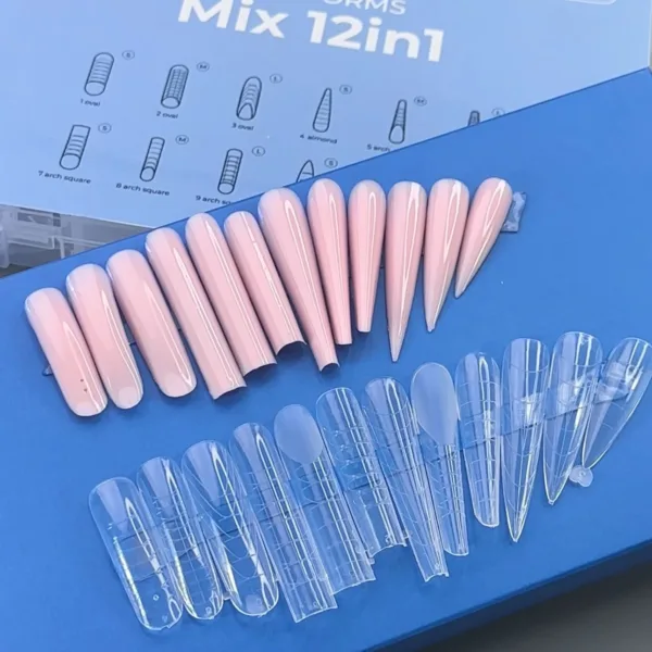 Touch - tips upper forms Mix 12in1, 288 pcs - טיפים לתבניות עליונות מיקס 12 ב-1, 288 יחידות - Image 2