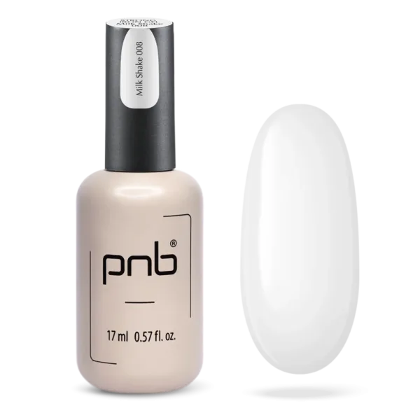 PNB - Strong Iron Gel, No, 008 Milk Shake, 17 ml - ג'ל בנייה ברזל 17 מל צבע שייק חלבי - 008