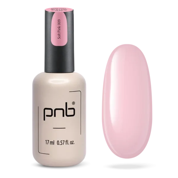 PNB - Strong Iron Gel, No, 009 Soft Pink, 17 ml - ג'ל בנייה ברזל 17 מל צבע ורוד רך - 009